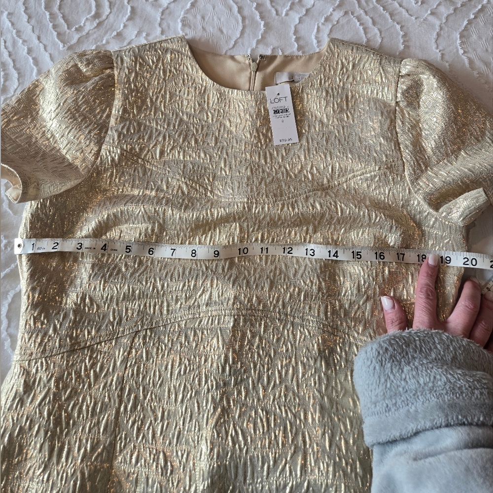 Loft Gold Dress - Picture 2 of 2